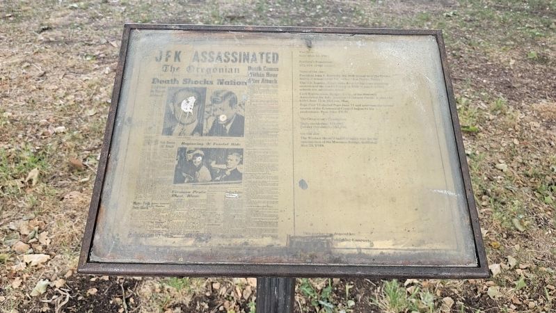 November 23, 1963 Marker. Click for full size. November 23, 1963 Marker image. Click for full size.