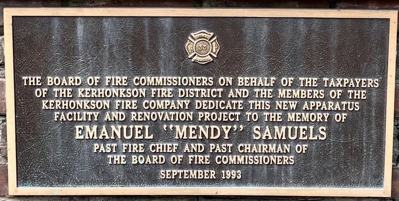 Emanuel "Mendy" Samuels Marker image. Click for full size.