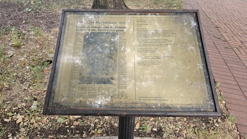 May 19, 1980 Marker. Click for full size. May 19, 1980 Marker image. Click for full size.