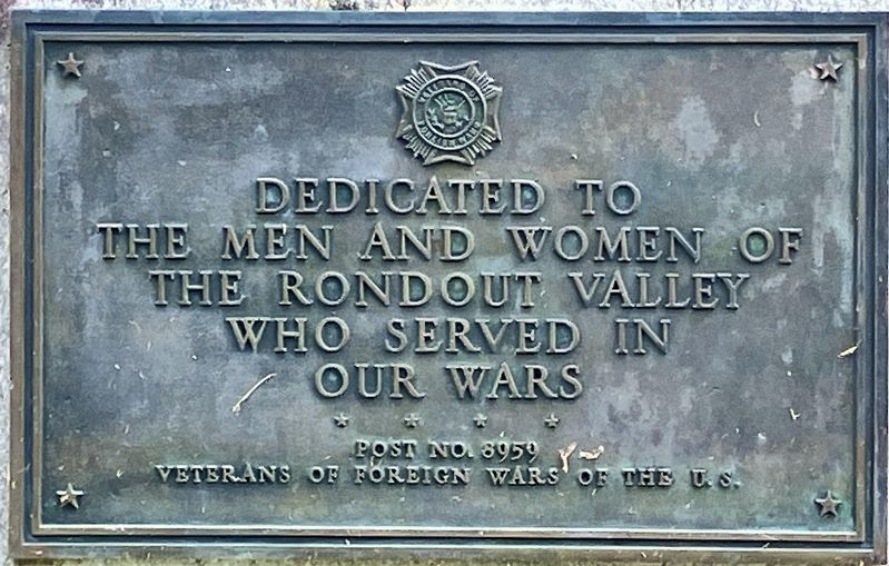 Rondout Valley Service Members Marker image. Click for full size.