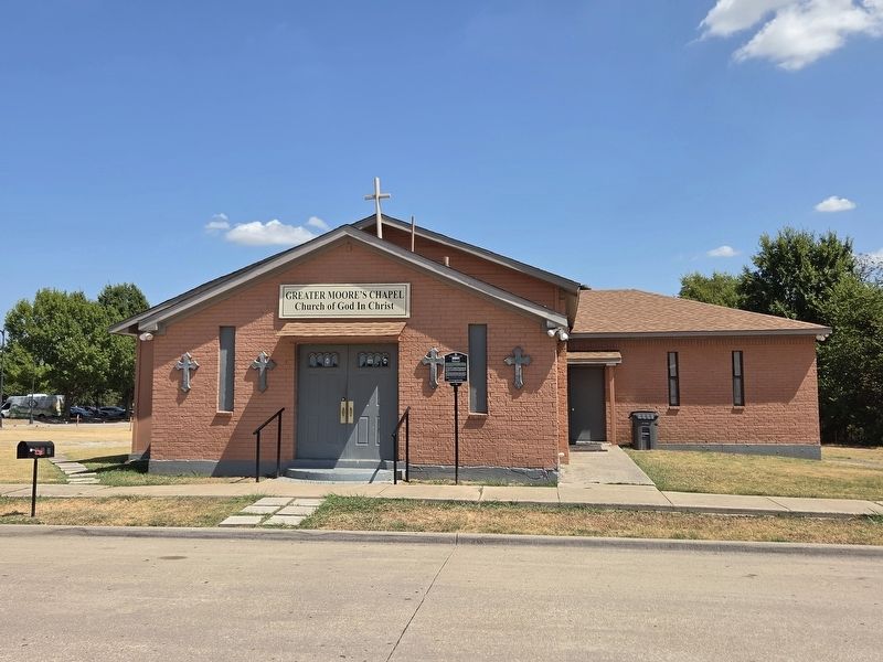 Greater Moore’s Chapel and Marker. Click for full size. Greater Moore’s Chapel and Marker image. Click for full size.