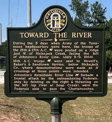 Toward the River Marker. Click for full size. Toward the River Marker image. Click for full size.