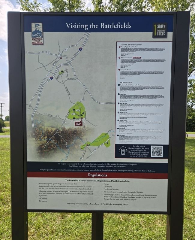 Visiting the Battlefields Marker. Click for full size. Visiting the Battlefields Marker image. Click for full size.