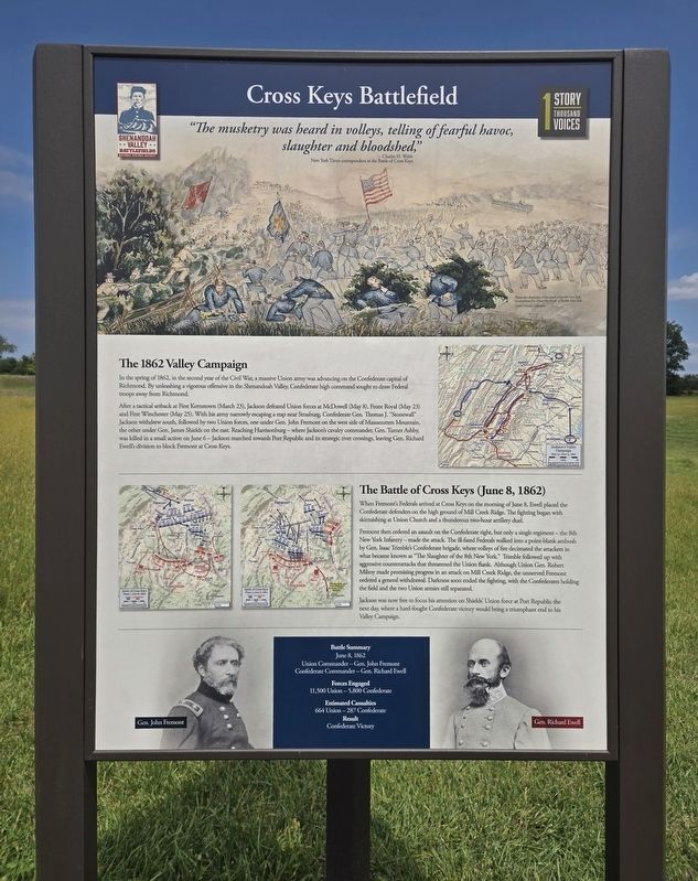 Cross Keys Battlefield Marker. Click for full size. Cross Keys Battlefield Marker image. Click for full size.