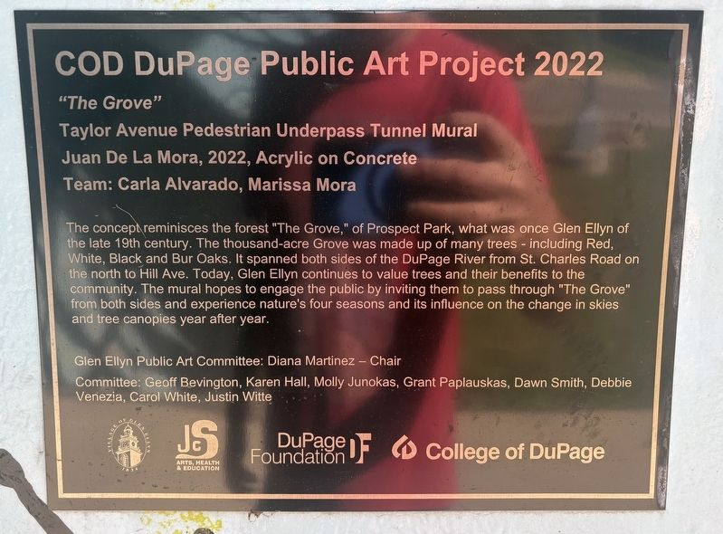 COD DuPage Public Art Project 2022 Marker image. Click for full size.