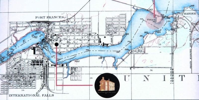 Marker detail: Fort Frances East Map. Click for full size. Marker detail: Fort Frances East Map image. Click for full size.