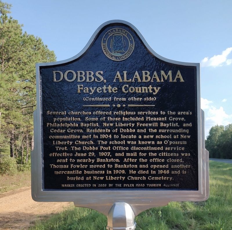 Dobbs, Alabama Marker. Click for full size. Dobbs, Alabama Marker image. Click for full size.