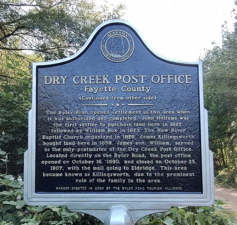Dry Creek Post Office Marker. Click for full size. Dry Creek Post Office Marker image. Click for full size.