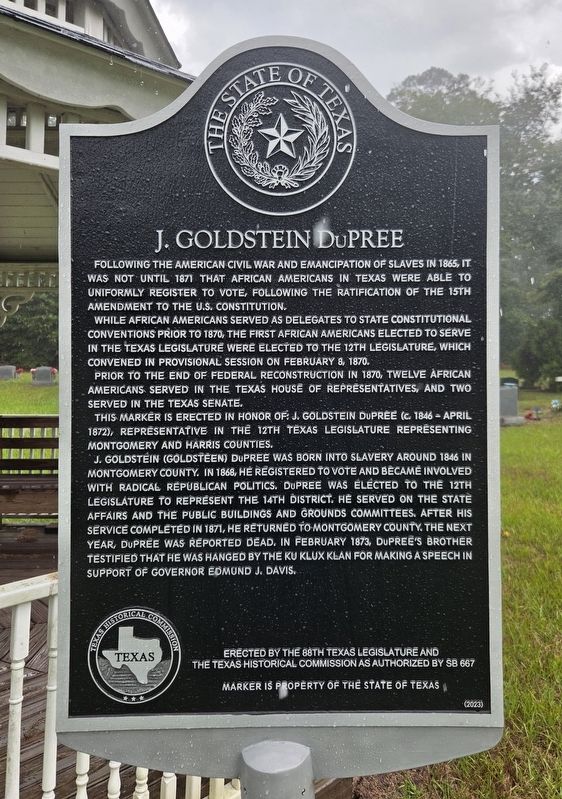 J. Goldstein DuPree Marker. Click for full size. J. Goldstein DuPree Marker image. Click for full size.