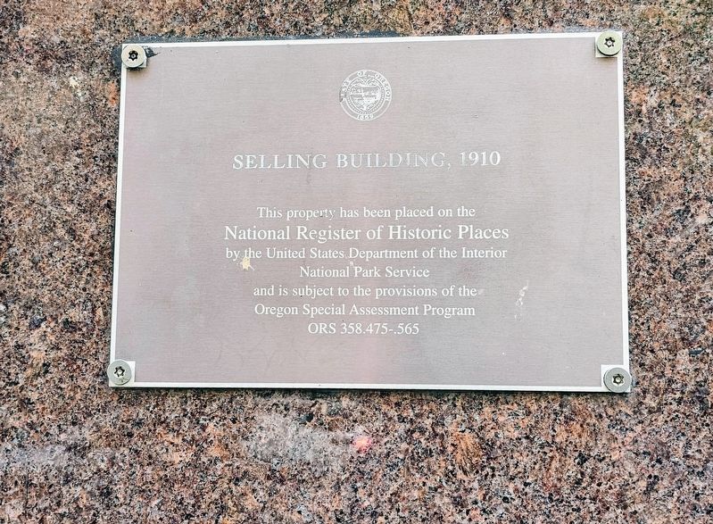 Selling Building, 1910 Marker. Click for full size. Selling Building, 1910 Marker image. Click for full size.
