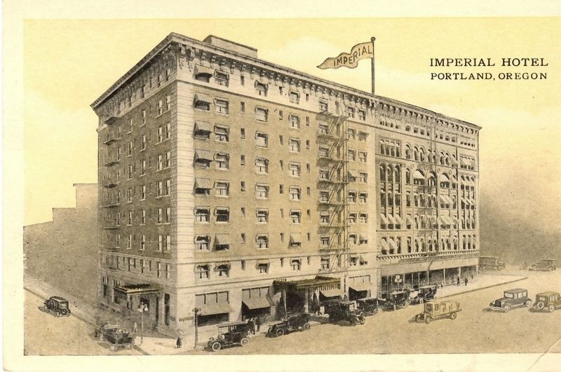 Imperial Hotel, circa 1910. Click for full size. Imperial Hotel, circa 1910 image. Click for full size.