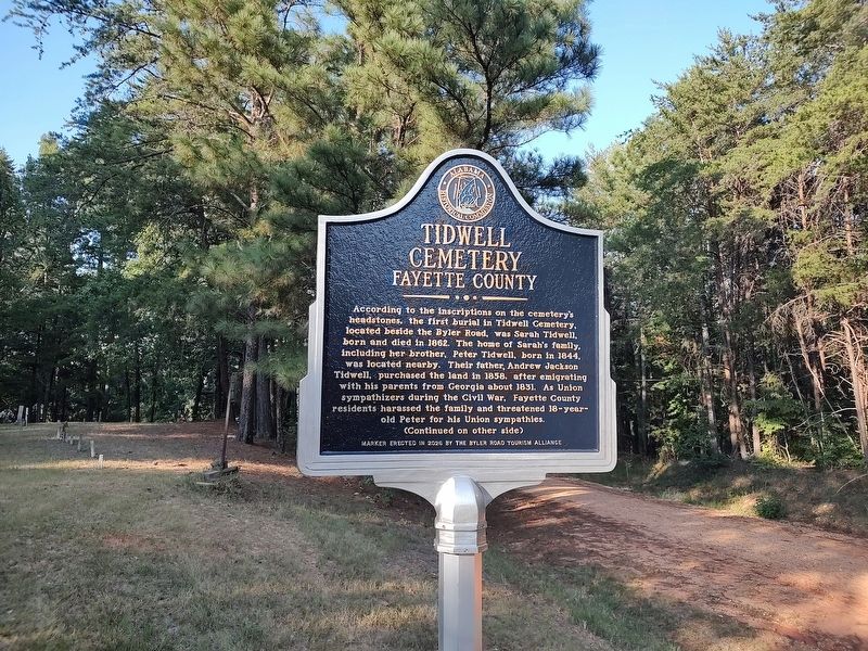Tidwell Cemetery Marker. Click for full size. Tidwell Cemetery Marker image. Click for full size.