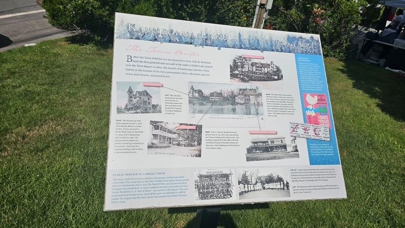 Kauneonga Lake Marker. Click for full size. Kauneonga Lake Marker image. Click for full size.