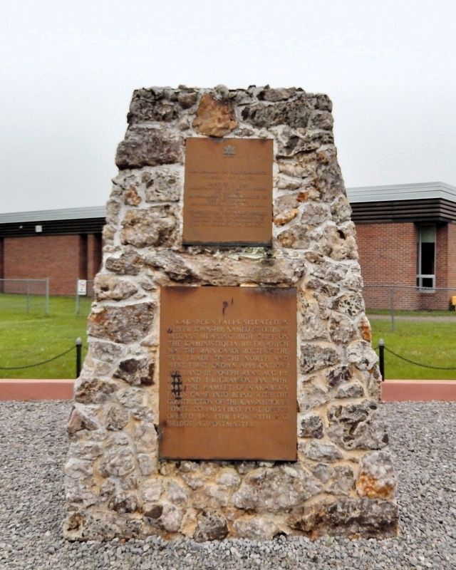 Kakabeka Falls Marker. Click for full size. Kakabeka Falls Marker image. Click for full size.