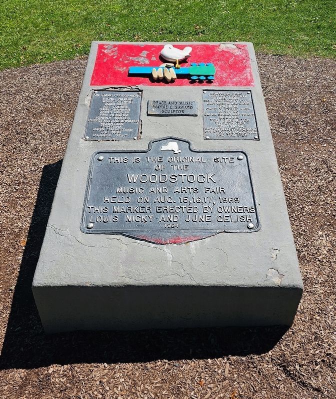 Woodstock Music and Arts Fair Marker. Click for full size. Woodstock Music and Arts Fair Marker image. Click for full size.