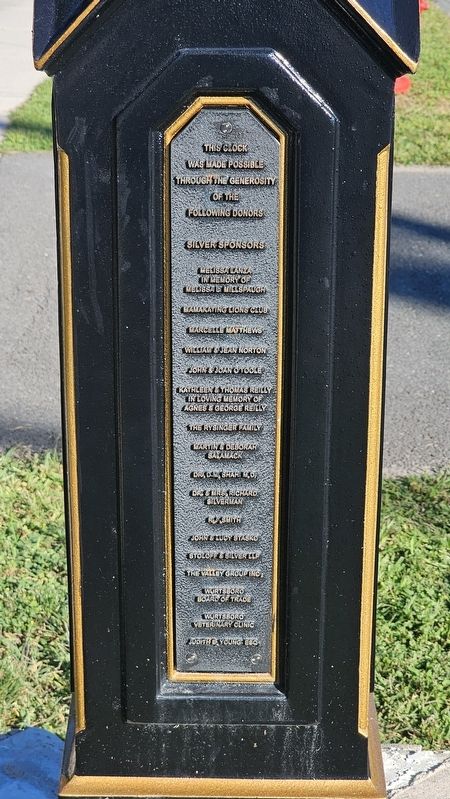 Wurtsboro Village Clock Marker image. Click for full size.