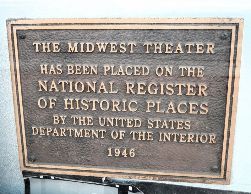 The Midwest Theater Marker. Click for full size. The Midwest Theater Marker image. Click for full size.