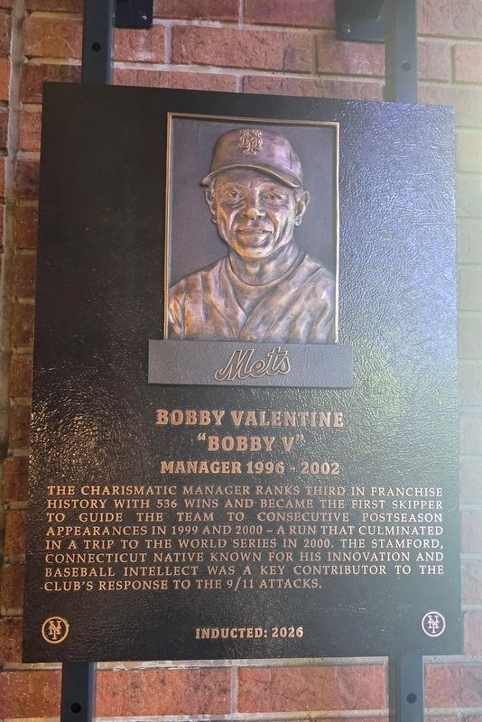 Bobby Valentine / Bobby V Marker. Click for full size. Bobby Valentine / Bobby V Marker image. Click for full size.