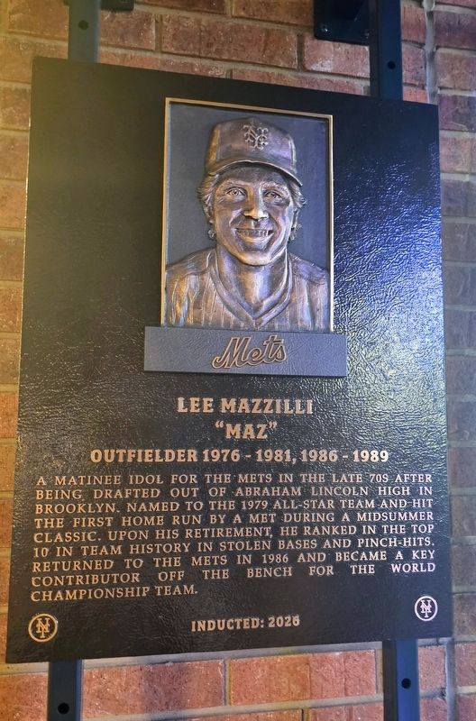 Lee Mazzilli / "Maz" Marker. Click for full size. Lee Mazzilli / "Maz" Marker image. Click for full size.