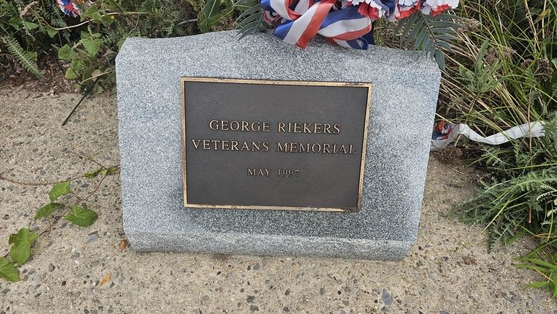 George Riekers Veterans Memorial. Click for full size. George Riekers Veterans Memorial image. Click for full size.