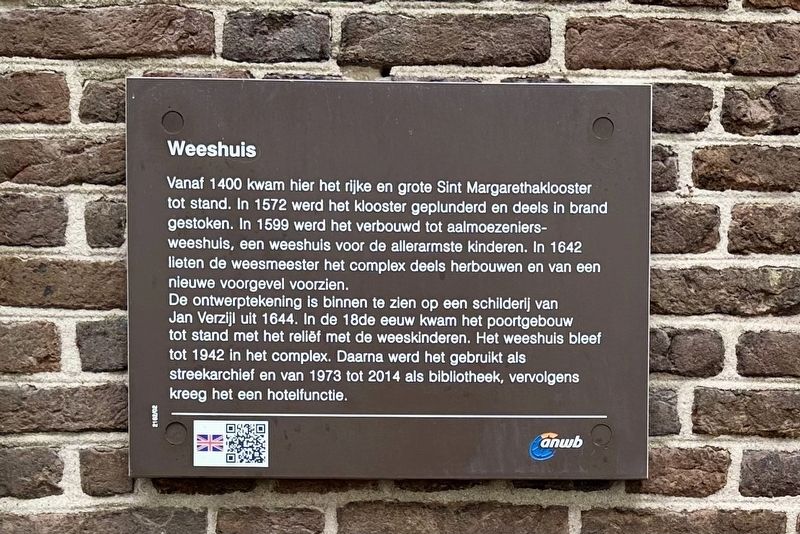 Weeshuis / Orphanage Marker. Click for full size. Weeshuis / Orphanage Marker image. Click for full size.