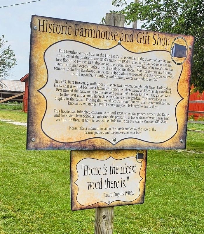 Historic Farmhouse and Gift Shop Marker. Click for full size. Historic Farmhouse and Gift Shop Marker image. Click for full size.
