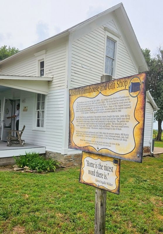Historic Farmhouse and Gift Shop Marker. Click for full size. Historic Farmhouse and Gift Shop Marker image. Click for full size.