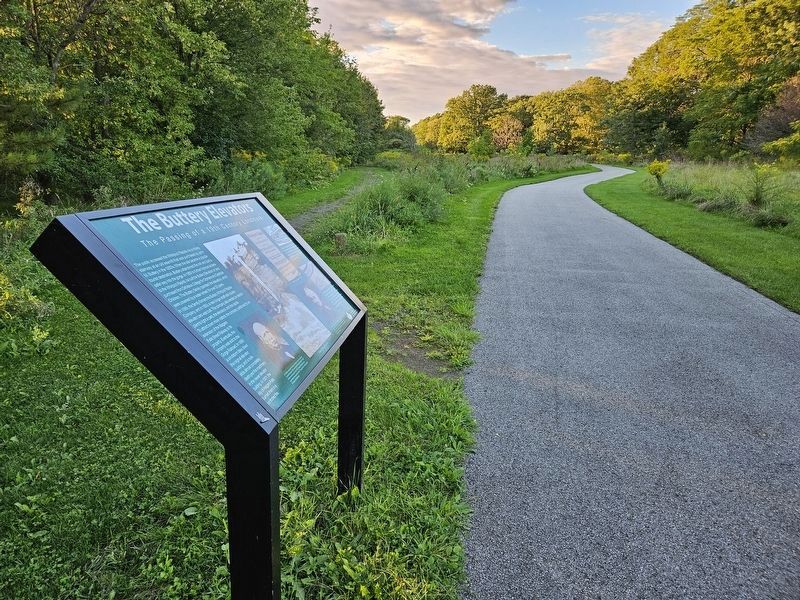 The Buttery Elevators Marker - Northward View. Click for full size. The Buttery Elevators Marker - Northward View image. Click for full size.