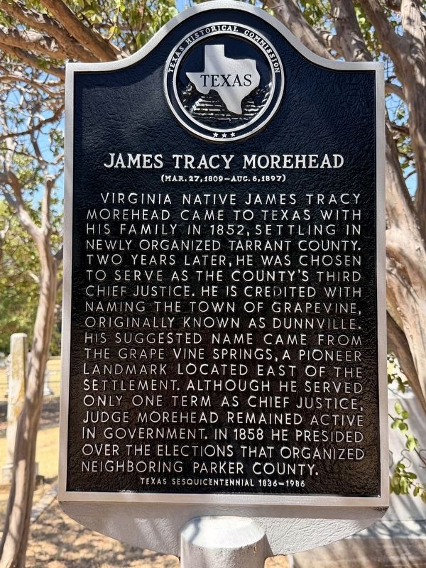 James Tracy Morehead Marker. Click for full size. James Tracy Morehead Marker image. Click for full size.