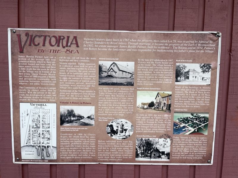 Victoria By-The-Sea Marker. Click for full size. Victoria By-The-Sea Marker image. Click for full size.