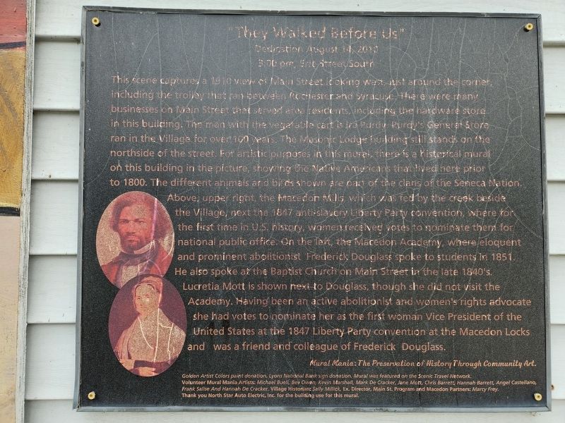 The Walked Before Us Marker. Click for full size. The Walked Before Us Marker image. Click for full size.