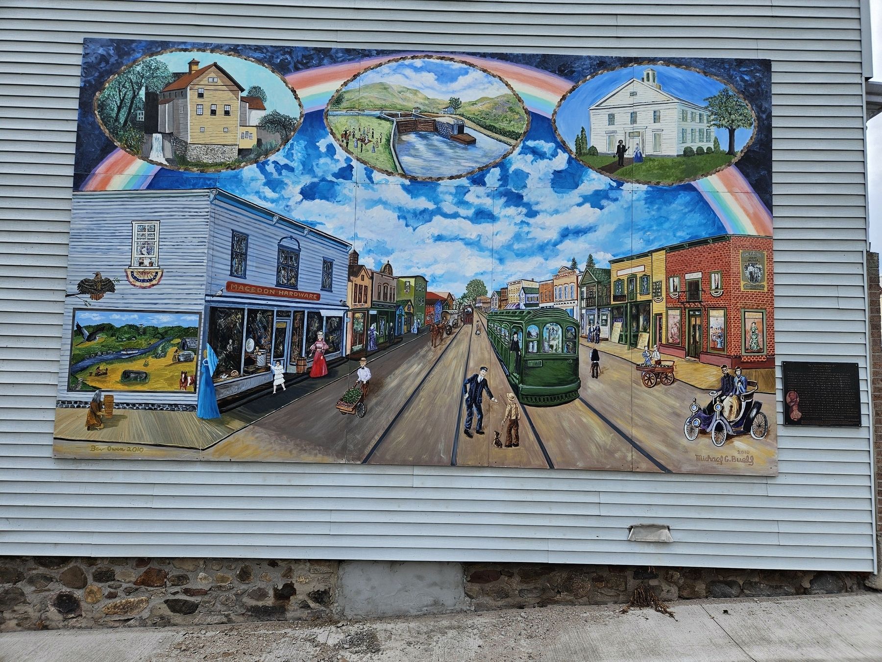The Walked Before Us Marker and Mural. Click for full size. The Walked Before Us Marker and Mural image. Click for full size.