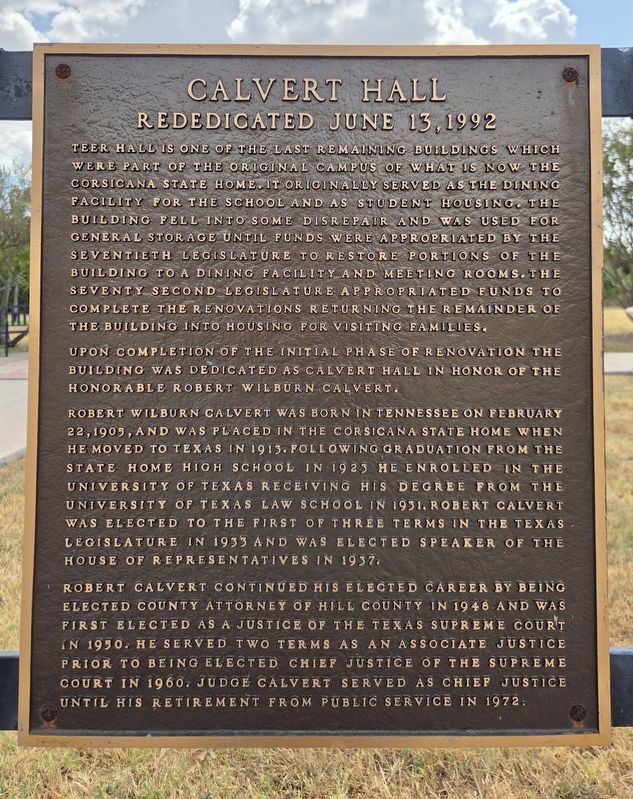 Calvert Hall Marker. Click for full size. Calvert Hall Marker image. Click for full size.