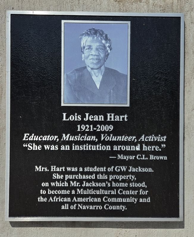 Lois Jean Hart Marker. Click for full size. Lois Jean Hart Marker image. Click for full size.