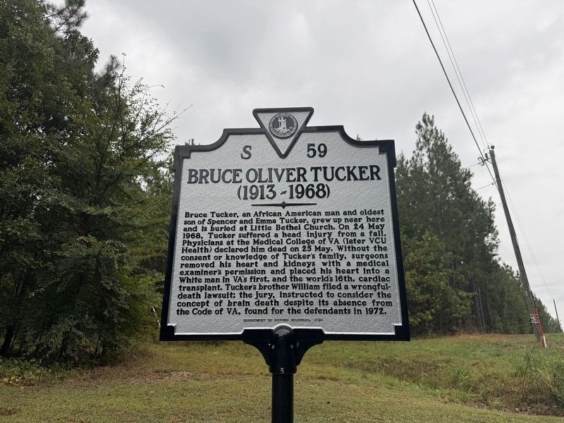 Bruce Oliver Tucker Marker. Click for full size. Bruce Oliver Tucker Marker image. Click for full size.