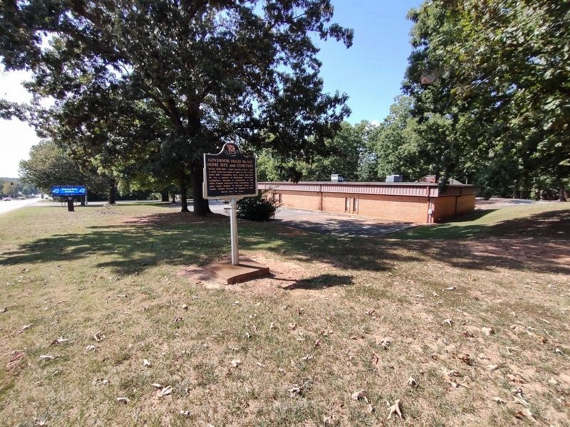Governor Hugh McVay Home Site and Cemetery Marker. Click for full size. Governor Hugh McVay Home Site and Cemetery Marker image. Click for full size.