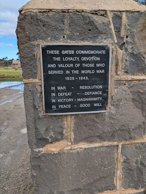 Little River Commemoration Gates Marker. Click for full size. Little River Commemoration Gates Marker image. Click for full size.