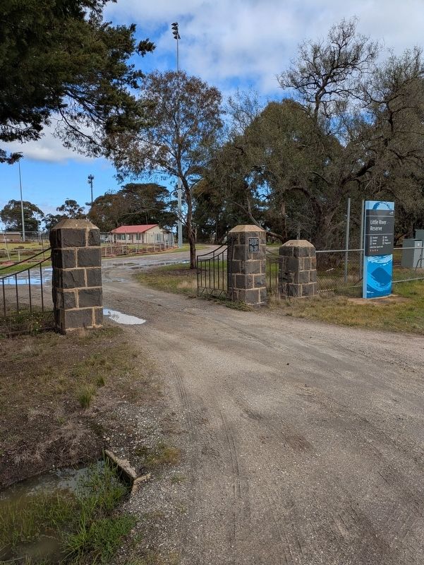 Little River Commemoration Gates and Marker. Click for full size. Little River Commemoration Gates and Marker image. Click for full size.