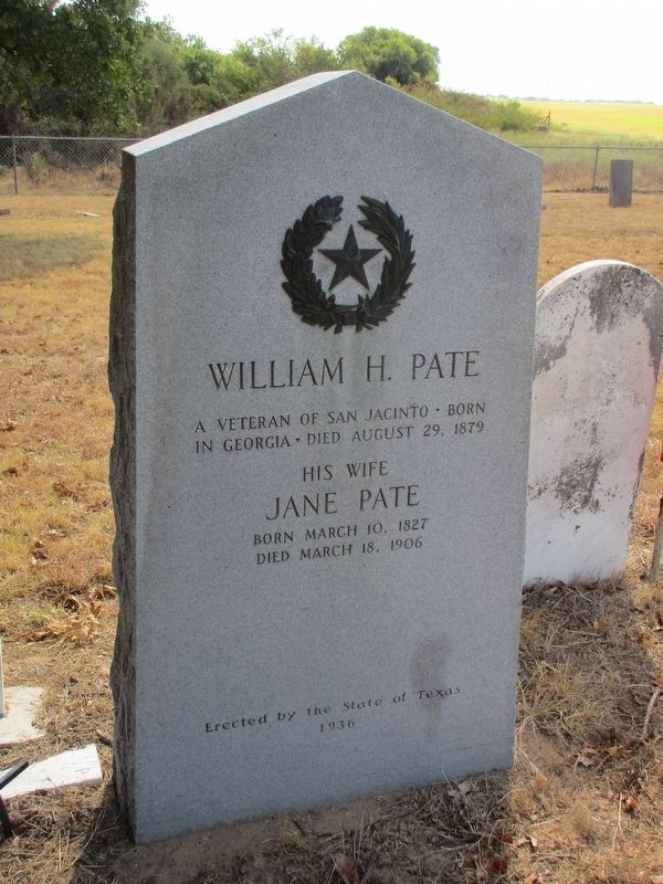 William H. Pate Marker image. Click for full size.