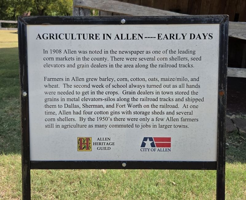 Agriculture in Allen Marker. Click for full size. Agriculture in Allen Marker image. Click for full size.
