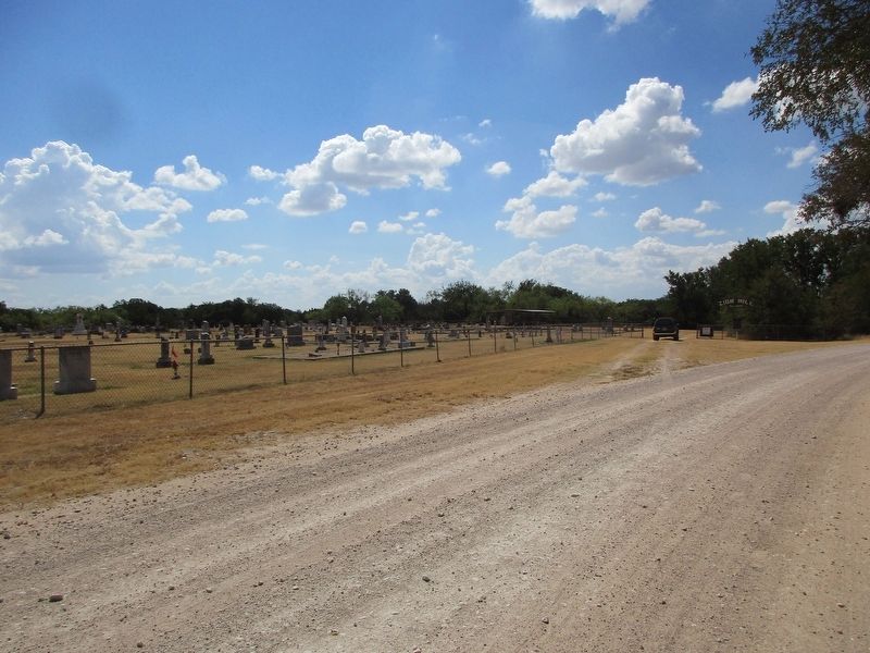 Zion Hill Cemetery and marker. Click for full size. Zion Hill Cemetery and marker image. Click for full size.
