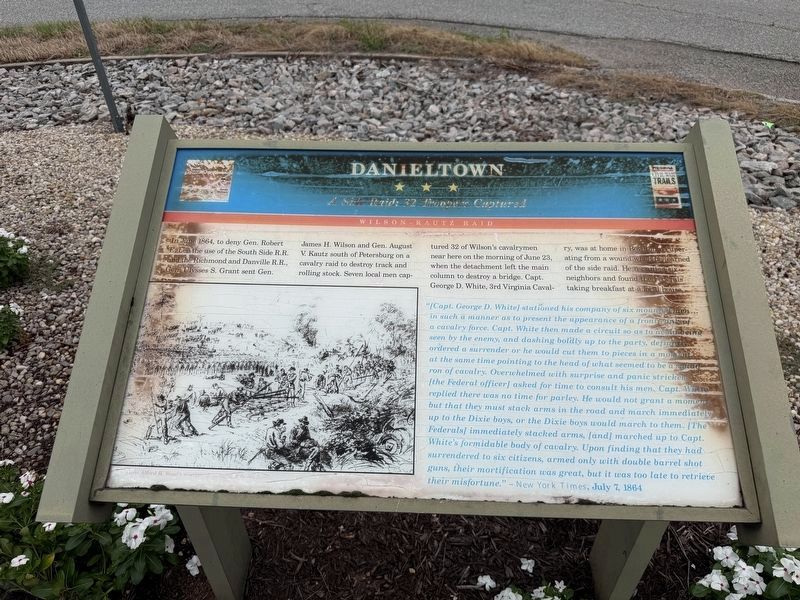 Danieltown Marker. Click for full size. Danieltown Marker image. Click for full size.