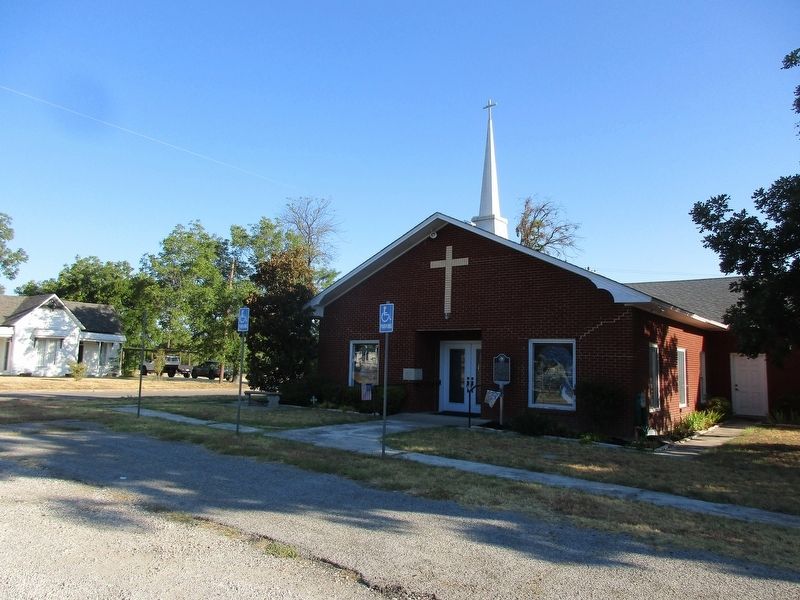 Bluff Dale United Methodist Church and marker. Click for full size. Bluff Dale United Methodist Church and marker image. Click for full size.