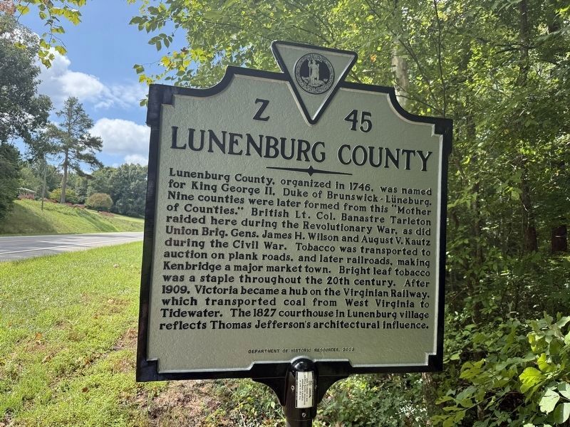 Lunenburg County south of the marker. Click for full size. Lunenburg County south of the marker image. Click for full size.