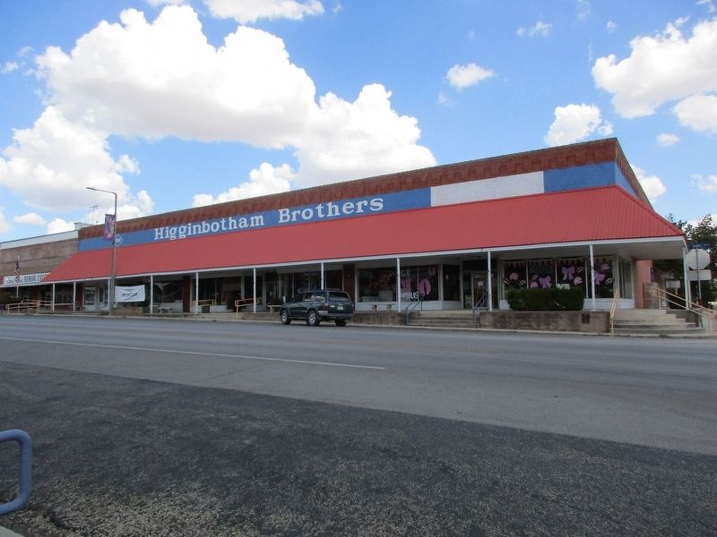 Higginbotham Brothers and Company building and marker. Click for full size. Higginbotham Brothers and Company building and marker image. Click for full size.