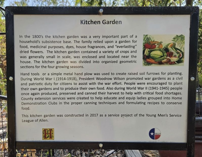 Kitchen Garden Marker. Click for full size. Kitchen Garden Marker image. Click for full size.