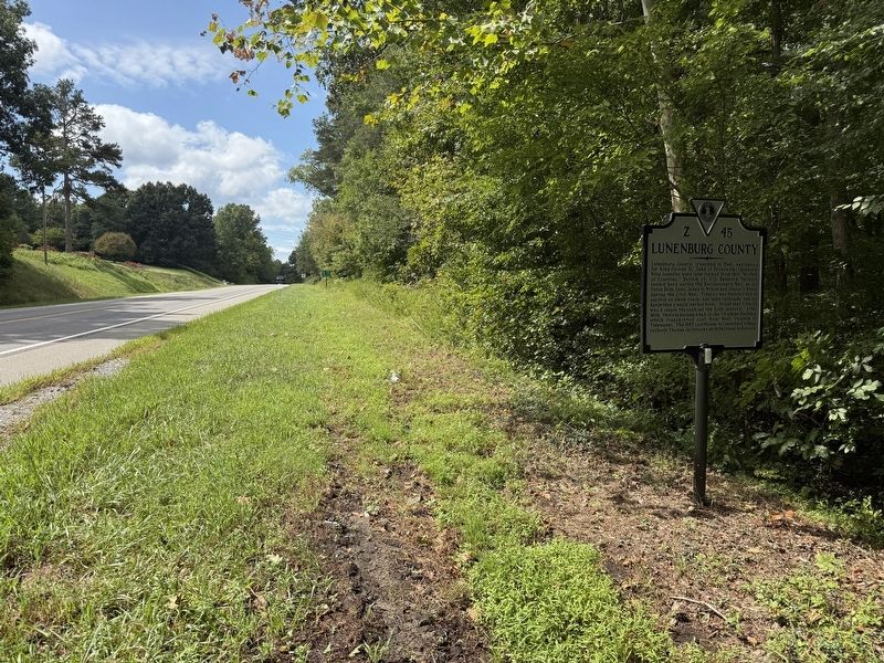 Lunenburg County / Nottoway County Marker. Click for full size. Lunenburg County / Nottoway County Marker image. Click for full size.