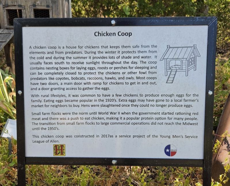 Chicken Coop Marker. Click for full size. Chicken Coop Marker image. Click for full size.