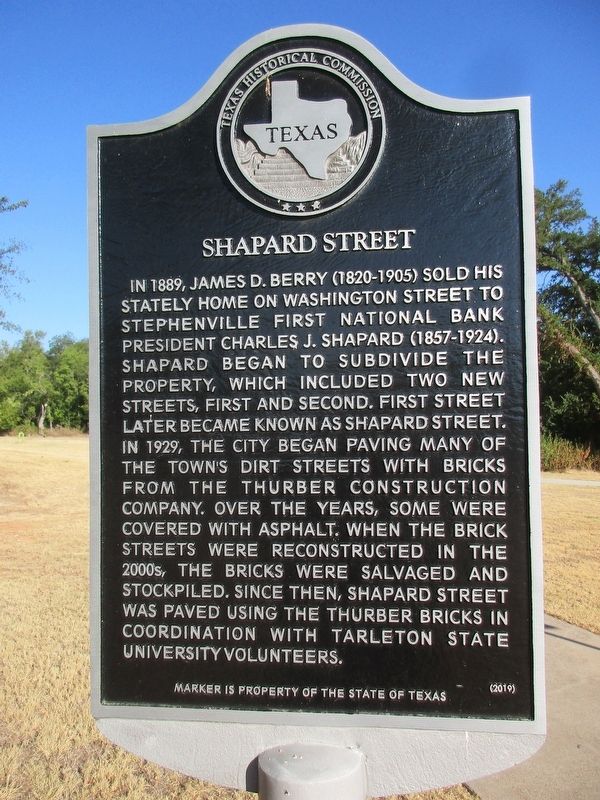 Shapard Street Marker. Click for full size. Shapard Street Marker image. Click for full size.