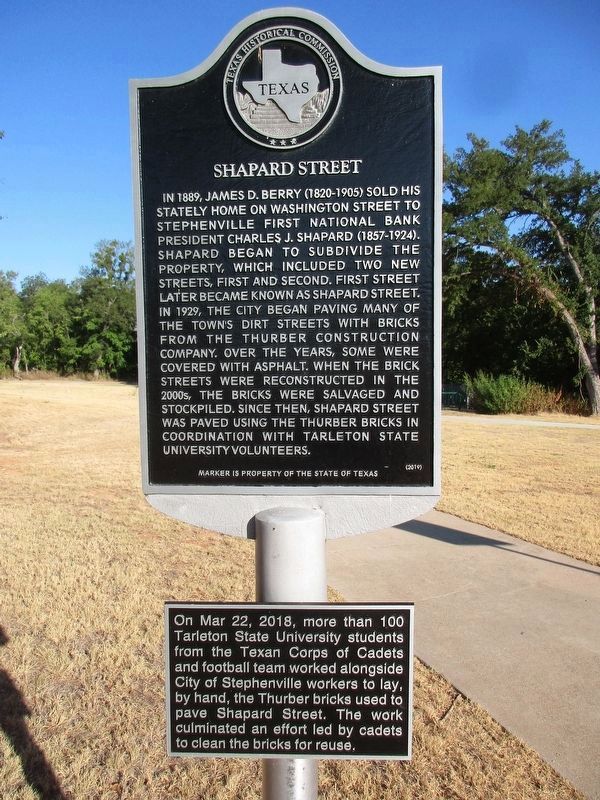 Shapard Street Marker. Click for full size. Shapard Street Marker image. Click for full size.